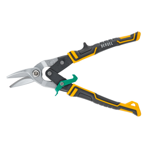 Ножницы по металлу, 270 мм, прямой и правый рез, сталь-СrMo, трехкомпонентные рукоятки Denzel по ценам производителя в Екатеринбурге с доставкой по всей России