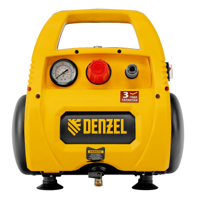 Компрессор воздушный безмасляный РС 1/6-180,1, 1 кВт, 180 л/мин, 6 л Denzel купить в Москве с доставкой по всей России | ProtosMarket.ru
