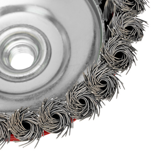 Щетка для УШМ, 125 мм, М14, "чашка", крученая проволока 0.5 мм Matrix по ценам производителя в Екатеринбурге с доставкой по всей России