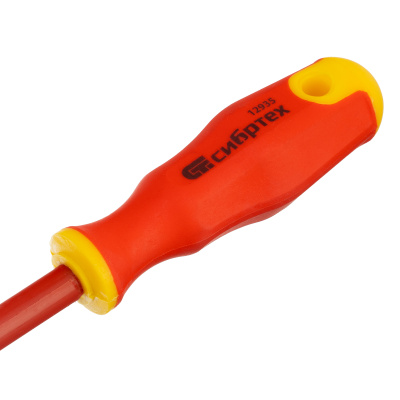 Отвертка диэлектрическая SL6.5 х 150 мм, CrV, до 1000 В, двухкомпонентная рукоятка Сибртех по ценам производителя в Екатеринбурге с доставкой по всей России