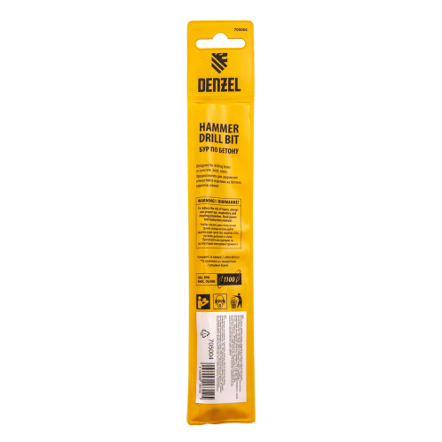 Бур по бетону, двойная спираль, три пылеотводящие кромки, 5 x 160 мм DENZEL по ценам производителя в Екатеринбурге с доставкой по всей России