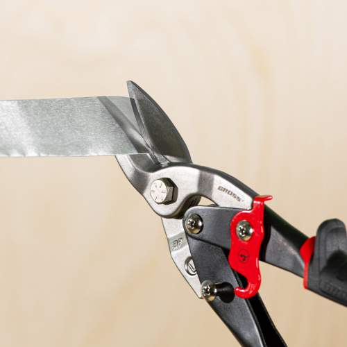 Ножницы по металлу "Piranha", 250 мм, прямой и левый рез, сталь СrMo, двухкомпонентные рукоятки Gross по ценам производителя в Екатеринбурге с доставкой по всей России