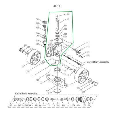 Гидроузел в сборе для гидравлических тележек JC20 по ценам производителя в Екатеринбурге с доставкой по всей России