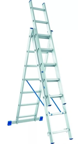 Лестница 3-х секционная алюминиевая 3*7 по ценам производителя в Екатеринбурге с доставкой по всей России