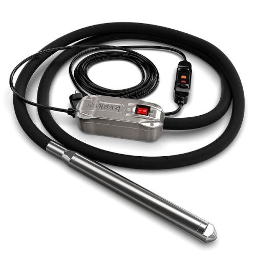 Высокочастотный глубинный вибратор со встроенным преобразователем 7 м Vektor EL 40 по ценам производителя в Екатеринбурге с доставкой по всей России