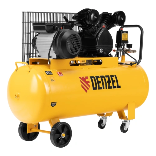 Компрессор воздушный BCV2200/100, ременный привод, 2.2 кВт, 100 литров, 370 л/мин Denzel по ценам производителя в Екатеринбурге с доставкой по всей России