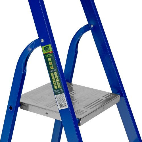 Стремянка, 6 ступеней, стальной профиль, алюминиевые ступени Сибртех по ценам производителя в Екатеринбурге с доставкой по всей России