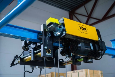 Таль передвижная двухскоростная с уменьшенной строительной высотой  3,2т  6м 4/1 380В электрическая канатная TOR SHA8 2D по ценам производителя в Екатеринбурге с доставкой по всей России