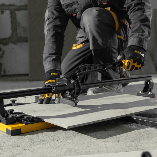 Плиткорез рельсовый 600х16мм, каретка на подш., стальная станина, усил. рукоятка-пенал Denzel по ценам производителя в Екатеринбурге с доставкой по всей России