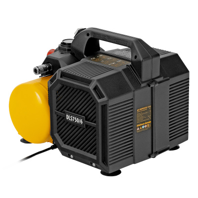 Компрессор  DLS750/6 безмасляный малошумный 750 Вт, 140 л/мин,ресивер 6 л Denzel по ценам производителя в Екатеринбурге с доставкой по всей России