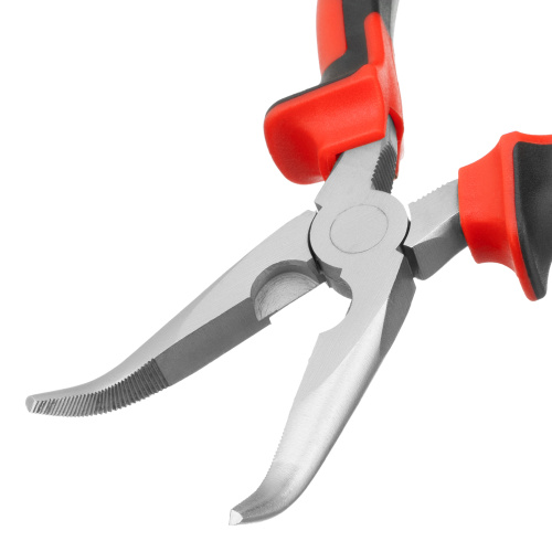 Длинногубцы изогнутые Nickel, 180 мм, никелированные, двухкомпонентные рукоятки Matrix по ценам производителя в Екатеринбурге с доставкой по всей России