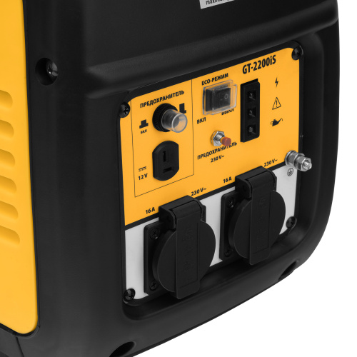 Генератор инверторный GT-2200iS, 2.2 кВт, 230 В, бак 4 л, закрытый корпус, ручной старт Denzel по ценам производителя в Екатеринбурге с доставкой по всей России