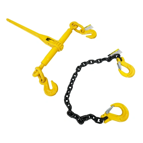 Стяжка цепная строп 1СЦ 5,7т талреп 8мм 2м цепь крепежная крюк-крюк комплект с храповиком по ценам производителя в Екатеринбурге с доставкой по всей России