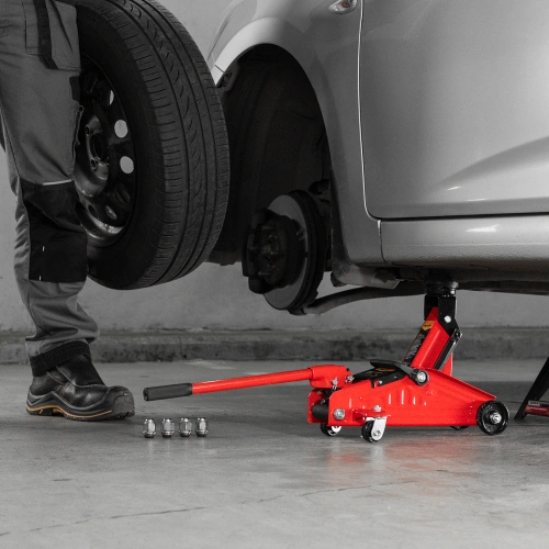 Домкрат гидравлический подкатной, 2 т, h подъема 140-285 мм, в пластиковом кейсе, compact Sparta по ценам производителя в Екатеринбурге с доставкой по всей России