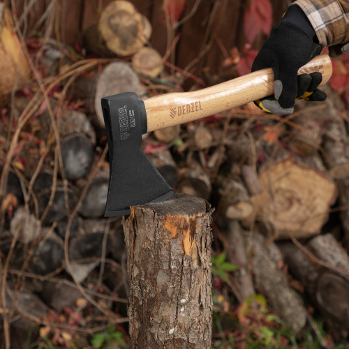 Топор, 800 г, кованый, буковое топорище Denzel по ценам производителя в Екатеринбурге с доставкой по всей России