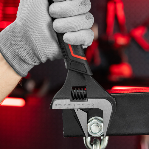 Ключ разводной, тонкие губки, фосфатированный, двухкомпонентная рукоятка, 250 мм, PRO Matrix по ценам производителя в Екатеринбурге с доставкой по всей России