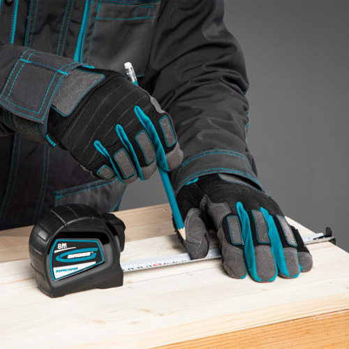 Рулетка "Doppelhaken",8 м x 25 мм,двухсторонний зацеп,Нейлон,двусторонняя шкала,автоматическая фиксация Gross по ценам производителя в Екатеринбурге с доставкой по всей России