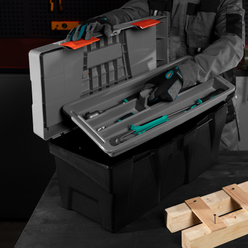 Ящик для инструмента 23", 590х300х300 мм, пластик Россия// Stels по ценам производителя в Екатеринбурге с доставкой по всей России