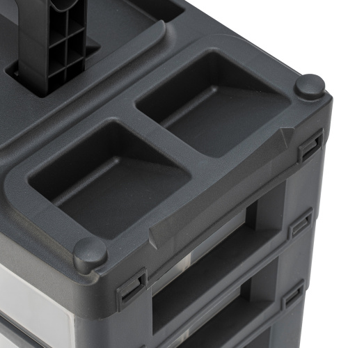 Органайзер для хранения с выдвижными лотками 310х150х260мм, 4 секции, пластик Stels по ценам производителя в Екатеринбурге с доставкой по всей России