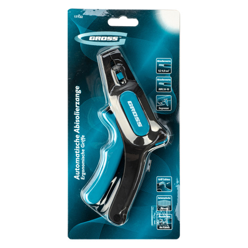 Щипцы для зачистки электропроводов 0.2-6 мм2 (10-24 AWG) лезвие: нержавеющая сталь Gross по ценам производителя в Екатеринбурге с доставкой по всей России