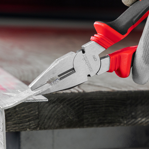 Плоскогубцы комбинированные, 200 мм, хром-ванадий, двухкомпонентные рукоятки Matrix по ценам производителя в Екатеринбурге с доставкой по всей России