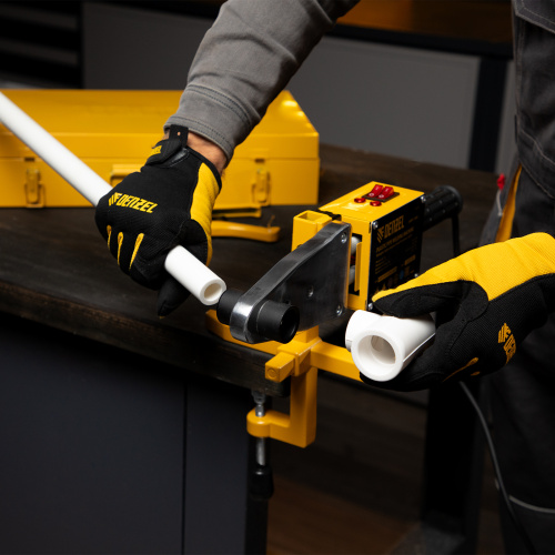 Аппарат для сварки пластиковых труб DWP-1500, 1500 Вт, 260-300 град, комплект насадок, 20-63 мм Denzel по ценам производителя в Екатеринбурге с доставкой по всей России