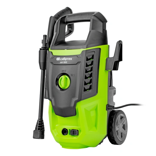 Моечная машина высокого давления АМ-1800, 1800 Вт, 140 бар, 350 л/ч, колесная Сибртех купить в Москве с доставкой по всей России | ProtosMarket.ru