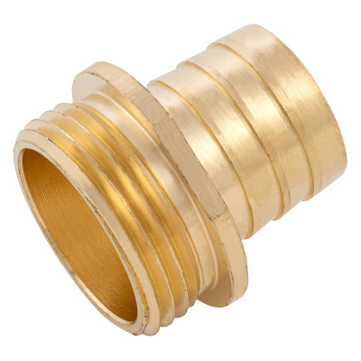 Штуцер для шланга 1" с наружной резьбой G1" Denzel по ценам производителя в Екатеринбурге с доставкой по всей России