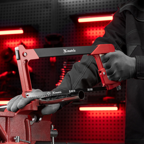 Ножовка по металлу, 300 мм, биметаллическое полотно, обрезиненная рукоятка Matrix по ценам производителя в Екатеринбурге с доставкой по всей России