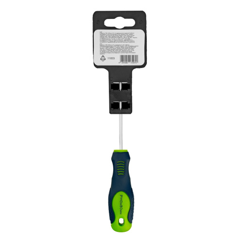 Отвертка, PH0 х 80 мм, CrV, двухкомпонентная рукоятка Сибртех по ценам производителя в Екатеринбурге с доставкой по всей России