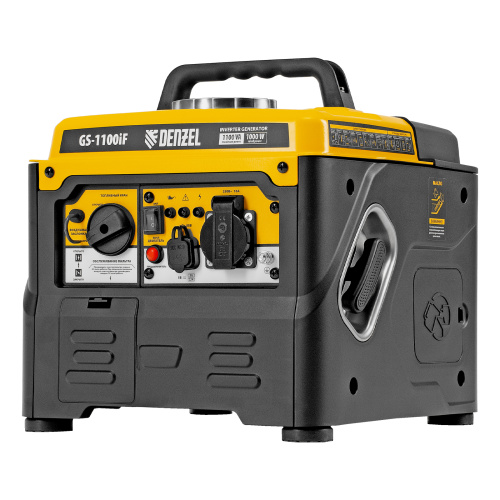 Генератор инверторный GS-1100iF, 1,1 кВт, 230 В, ручной старт DENZEL по ценам производителя в Екатеринбурге с доставкой по всей России