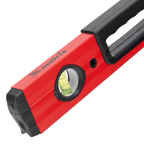 Уровень алюминиевый, 600 мм, фрезерованный, 3 глазка, две эргономичные ручки Matrix по ценам производителя в Екатеринбурге с доставкой по всей России