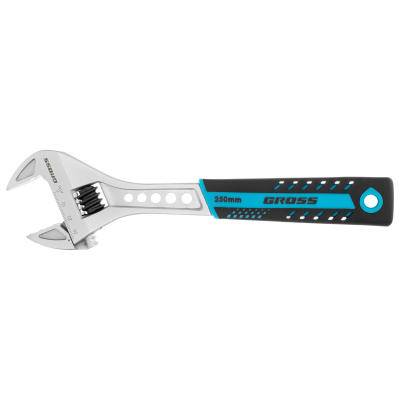 Ключ разводной, 250 мм, CrV, двухкомпонентная ручка Gross по ценам производителя в Екатеринбурге с доставкой по всей России