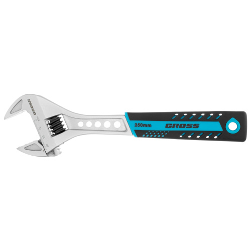 Ключ разводной, 250 мм, CrV, двухкомпонентная ручка Gross по ценам производителя в Екатеринбурге с доставкой по всей России