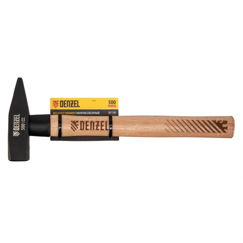 Молоток слесарный, 500 г, кованый квадратный боек, буковая рукоятка Denzel по ценам производителя в Екатеринбурге с доставкой по всей России