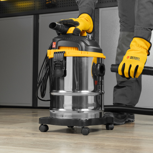 Пылесос строительный SVC15, 1200 Вт, бак 15 л, шланг 2 м Denzel по ценам производителя в Екатеринбурге с доставкой по всей России