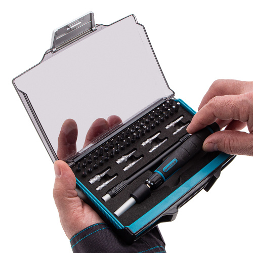 Отвертка с набором бит и торцевых головок для точных работ, гибкий привод, 48 шт, CrMo Gross по ценам производителя в Екатеринбурге с доставкой по всей России