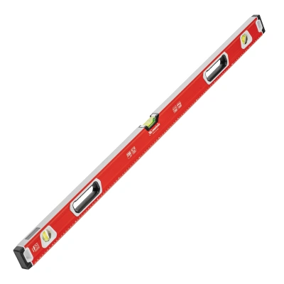 Уровень алюминиевый, магнит, фрезерованный, 3 глазка (1 зеркальный) двухкомпонентные рукоятки, 1200 мм Matrix по ценам производителя в Екатеринбурге с доставкой по всей России