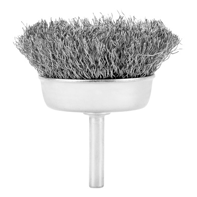 Щетка для дрели, 65 мм, "чашка" со шпилькой, витая проволока Сибртех по ценам производителя в Екатеринбурге с доставкой по всей России