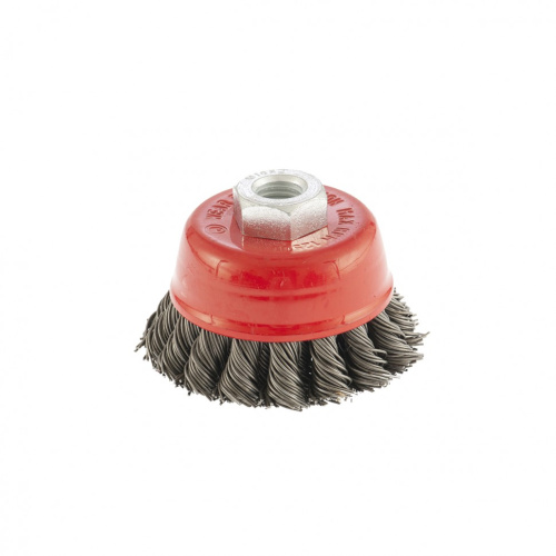 Щетка для УШМ, 75 мм, М14, "чашка", двухрядная, крученая проволока 0.8 мм Matrix по ценам производителя в Екатеринбурге с доставкой по всей России