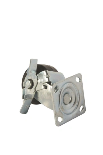 Колесо большегрузное поворотное SCdb 42 100 мм обрезиненное с тормозом (N) по ценам производителя в Екатеринбурге с доставкой по всей России