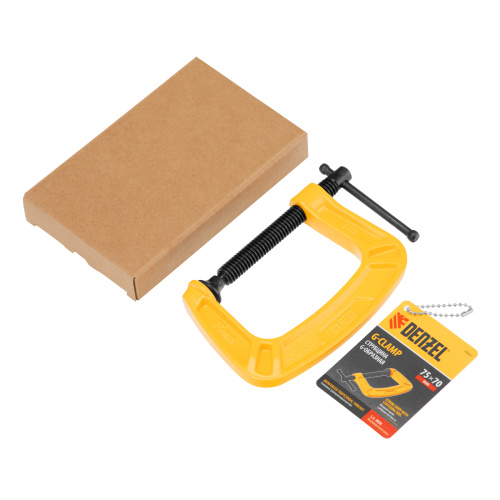 Струбцина G-образная, усиленная, 75 мм Denzel по ценам производителя в Екатеринбурге с доставкой по всей России