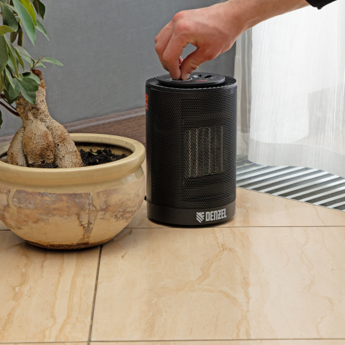 Тепловентилятор керамический DTFC-1200S, вращение, 3 реж., вент., нагрев 600/1200 Вт Denzel по ценам производителя в Екатеринбурге с доставкой по всей России