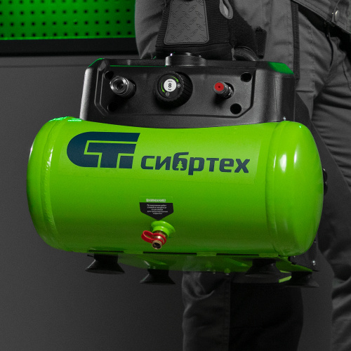 Компрессор воздушный безмаслянный BL 1100/6 1100Вт, ресивер 6 литров, 180 л/мин Сибртех по ценам производителя в Екатеринбурге с доставкой по всей России