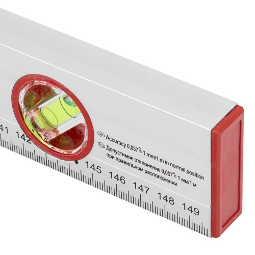 Уровень алюминиевый, 1500 мм, 3 глазка, линейка Sparta по ценам производителя в Екатеринбурге с доставкой по всей России