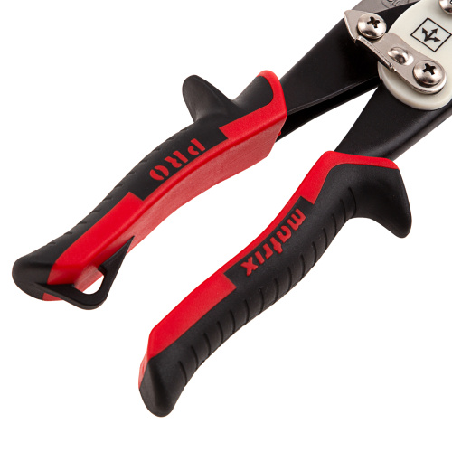 Ножницы по металлу, удлиненные, 290 мм, прямой рез, CrMo, двухкомпонентные обрезиненные рукоятки, PRO Matrix по ценам производителя в Екатеринбурге с доставкой по всей России