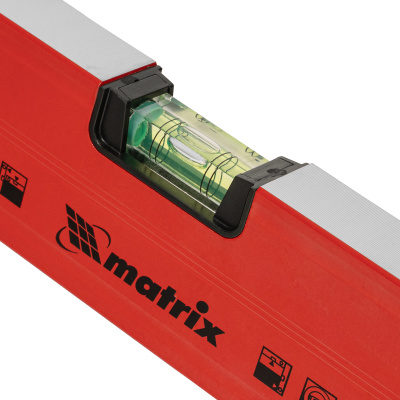 Уровень алюминиевый магнитный, 1000 мм, фрезерованный, 3 глазка (1 зеркальный) усиленный Matrix по ценам производителя в Екатеринбурге с доставкой по всей России