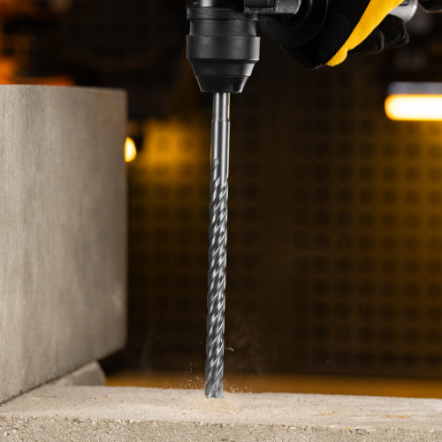 Бур по бетону, цельная крестовая пластина, 12x265 мм, SDS PLUS Denzel по ценам производителя в Екатеринбурге с доставкой по всей России