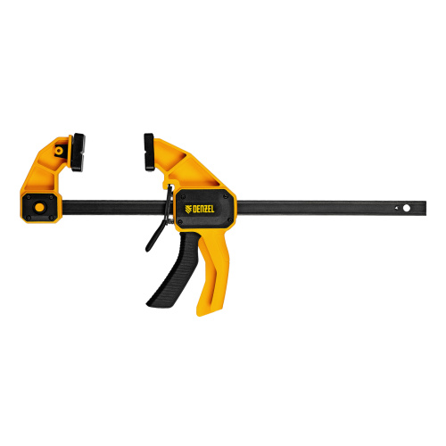 Струбцина F-образная, быстрозажимная, 300 х 80 мм, усиленный нейлоновый корпус Denzel по ценам производителя в Екатеринбурге с доставкой по всей России