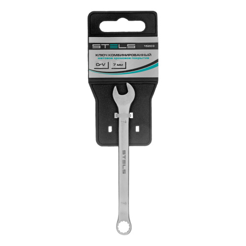 Ключ комбинированный, 7 мм, CrV, матовый хром Stels по ценам производителя в Екатеринбурге с доставкой по всей России